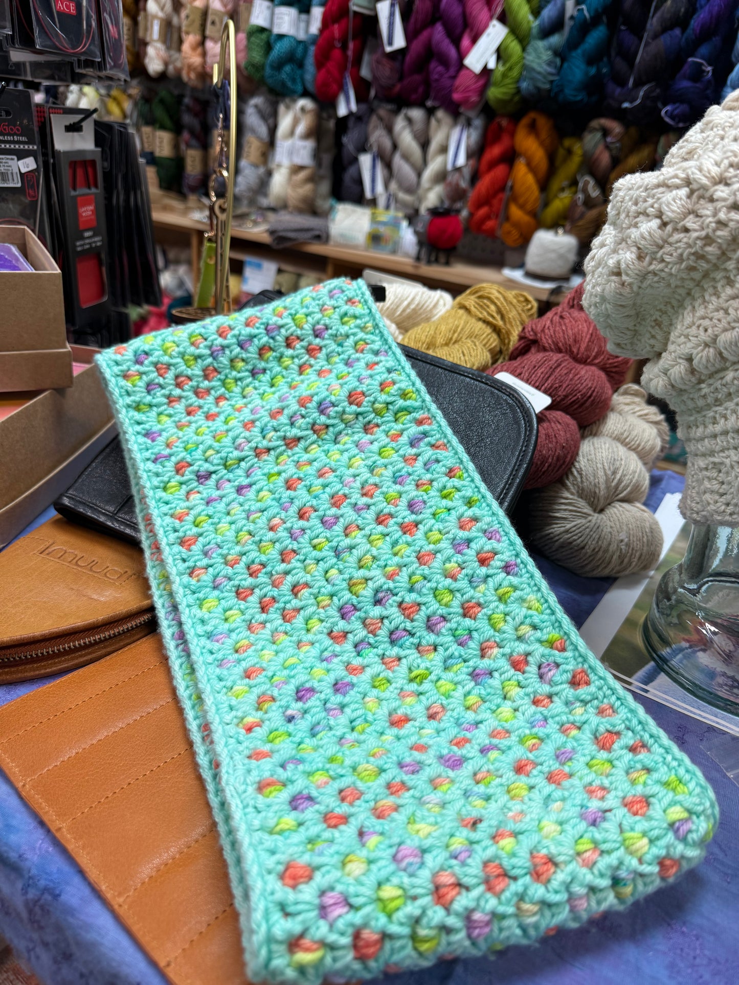 Dotty Cowl a crochet garment