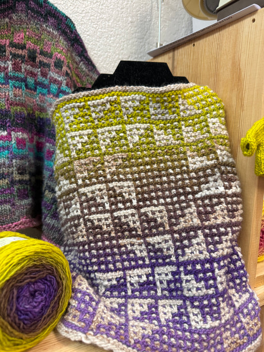Short Row ~ Mosiac Knitting