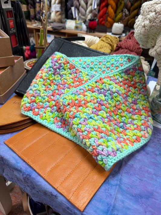 Dotty Cowl a crochet garment